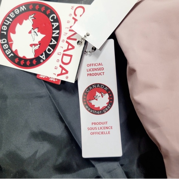 NWT Canada Weathergear Quilted Maxi Puffer Long Coat in Light Pink, Size Large - Picture 7 of 15
